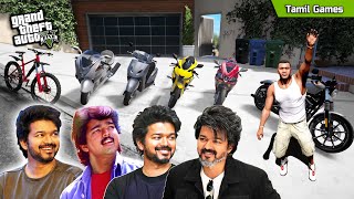 Collecting THALAPATHY Vijay BIKES in GTA 5 | Tamil Games |