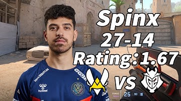CS2 Spinx ACE Vitality VS G2 BLAST pov Dust2 (27-14) | 2024/11/02 | #cs2