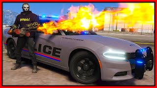 GTA 5 Roleplay - I troll cops with flamethrower | RedlineRP