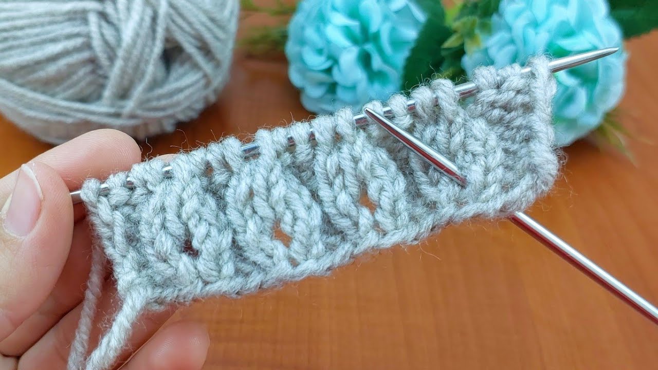 GORGEOUS ✿very easy and Beautiful knitting pattern stitch #knitting