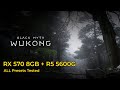 Black Myth Wukong Benchmark || RX 570 8GB + R5 5600G