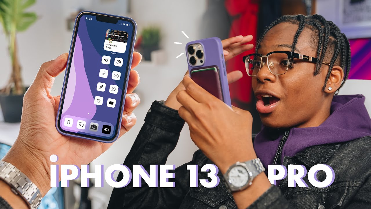 ⁣What's On My iPhone 13 Pro + How To Customize Homescreen iOS 15