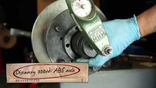 Land Rover wheel bearing adjustment Part 1 Settings