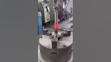 Test the deformation of such a thin shaft after laser cladding #lasercladding