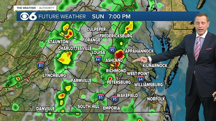 Hour-by-hour look at when we could see line of storms in Virginia on Sunday