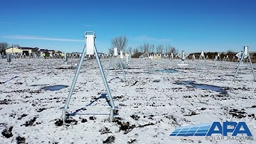 APA Solar Racking A-Frame Tracker Foundation