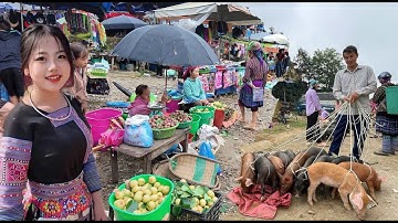 CHỢ PHIÊN CÁN CẤU - LÀO CAI ,CHỢ NGƯỜI H