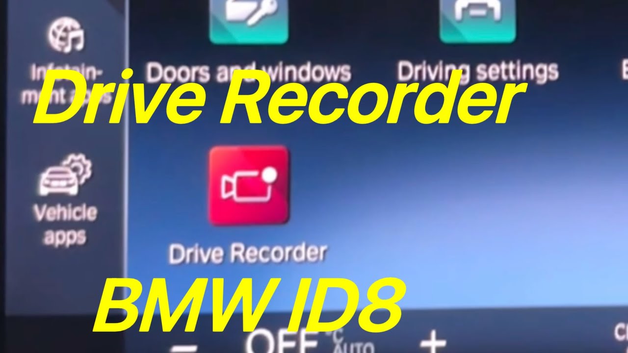 BMW X1 U11 Original 4-Channel Drive Recorder Activation in ID8 by USB ...