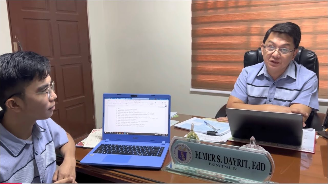 Interview about Leadership with the School Head