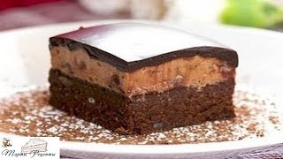 Шоколадное пирожное с карамелью