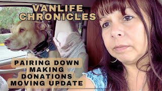 Vanlife Transition | Ep. 3 |Downsizing Journey | Pairing Down | Update | 50 + Solo Female Vanlife