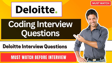 Deloitte Coding Interview Questions prepration | Deloitte Previous Questions Solving