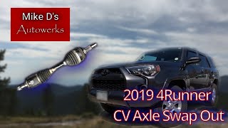 2019 Toyota 4Runner CV Axle Swap