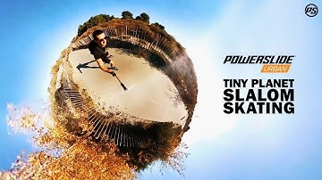 Tiny planet slalom skating 🌍 - Skali on Tau skates