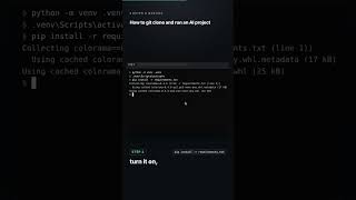 How to git clone and run someone's AI project from GitHub (step by step) #git #github #coding