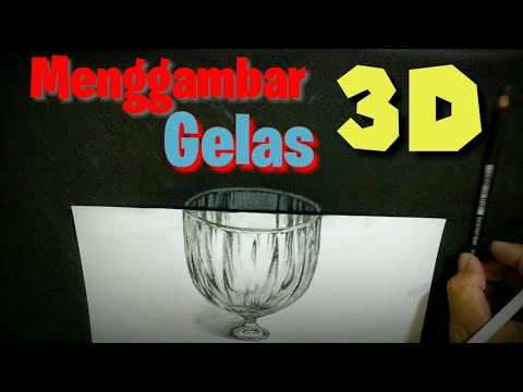 Menggambar Gelas Gambar 3D YouTube