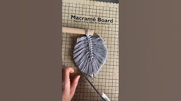 How to cut a macrame leaf 🍂 #macrame #shopsmalluk #shorts #diymacrame #diycrafts