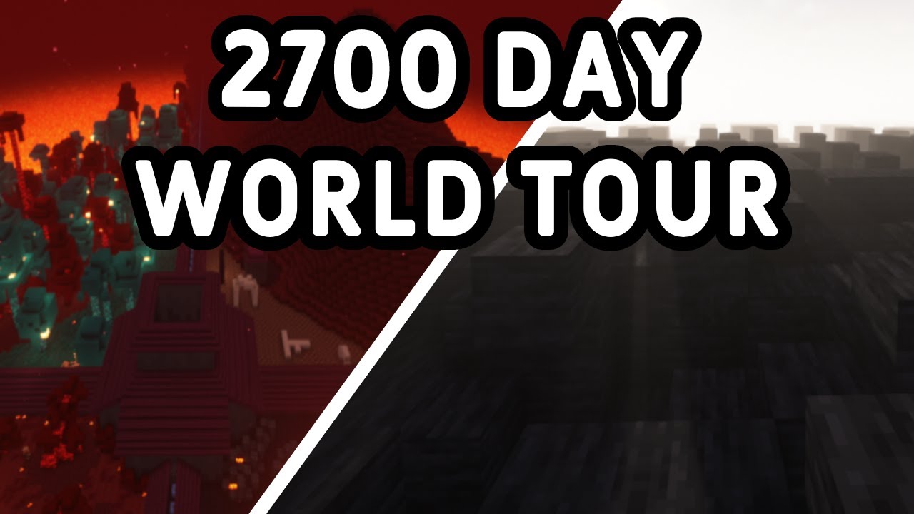 My 2700 Day Hardcore Minecraft World - World Tour - YouTube