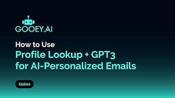 Profile Lookup + GPT3 for AI Personalized Emails - How to use Gooey.AI Workflows