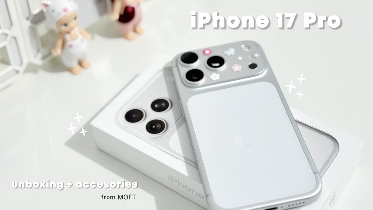 iPhone 17 Pro unboxing & accessories from moft🍎✨