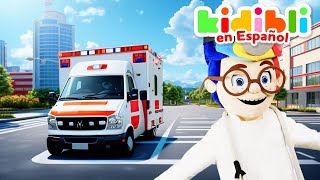 Los niños juegan con una ambulancia de verdad | Los niños juegan a fingir ⛑ Kidibli