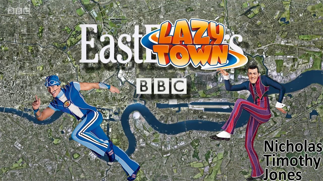 Eastenders Theme but sung by Robbie Rotten