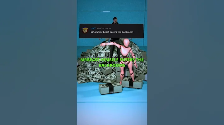 ☁️ - BACKROOMS- ☁️ What WOULD HAPPEN IF MRBEAST enters THE BACKROOMS #shorts #backrooms #creepypasta