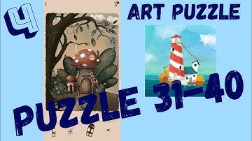 ART PUZZLE. LEVELS 31-40 (PART 4) Walkthrough