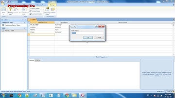 Index Property in MS Access 2007