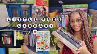 let's go little free library hunting 📚⭐ | unhauling 20  books, new finds