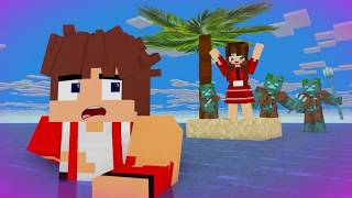 MAIZEN : JJ Stuck On ONE Block ISLAND With JJ Girl?! - Minecraft Animation JJ & Mikey