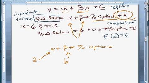 Simple Linear Regression 2 - scatter plots and modeling linear relationships