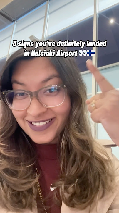 HEL airport has its own way of standing out I think ✈️ #lifeinfinland #finlandia #helsinki