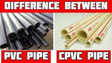 Difference Between PVC and CPVC Pipe | PVC Pipes vs CPVC Pipes | MEP Plumbing Civil Engineering
