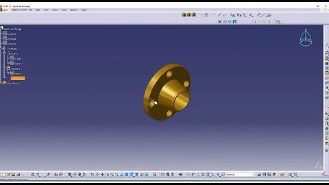 How to draw weld neck flange in catiaV5R20 CAD design