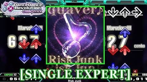 【DDR GP(WORLD)】 quaver♪ / Risk Junk [SINGLE EXPERT] 譜面確認+Clap