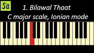 Video thumbnail of "10 parent scales in Indian classical music | 10 थाट | What is a raga? | Raag Hindustani"