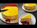 White Chocolate Raspberry Cheesecake || No Bake Cake Recipe || Cheese Cake recipe in Urdu - Hindi