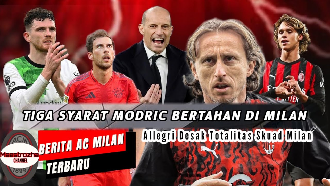 BERITA AC MILAN TERBARU ️ Allegri Desak Totalitas Skuad Milan 🔥 Peluang ...