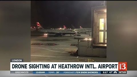 Drone sighting at Heathrow airport