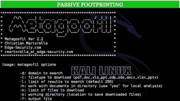 Metagoofil - Information Gathering Tool | [ தமிழில் ]