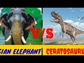 CERATOSAURUS  VS  ASIAN ELEPHANT किसकी होगी जीत?/Asian Elephant VS Ceratosaurus(Dinosaur)WHO WINS?