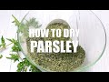 Drying Parsley || How To Dry Parsley