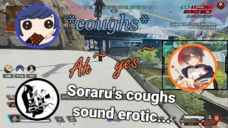 [ENG SUB] Amatsuki & 96neko's thoughts on Soraru's coughing sounds [APEX Legends]