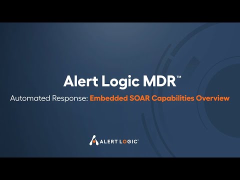 Alert Logic MDR Automated Response Overview | Using Alert Logic