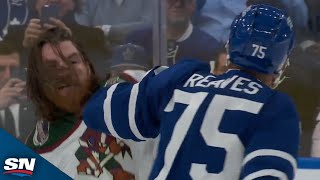 Ryan Reaves And Liam O'Brien Drop The Gloves For A Heavyweight Fight