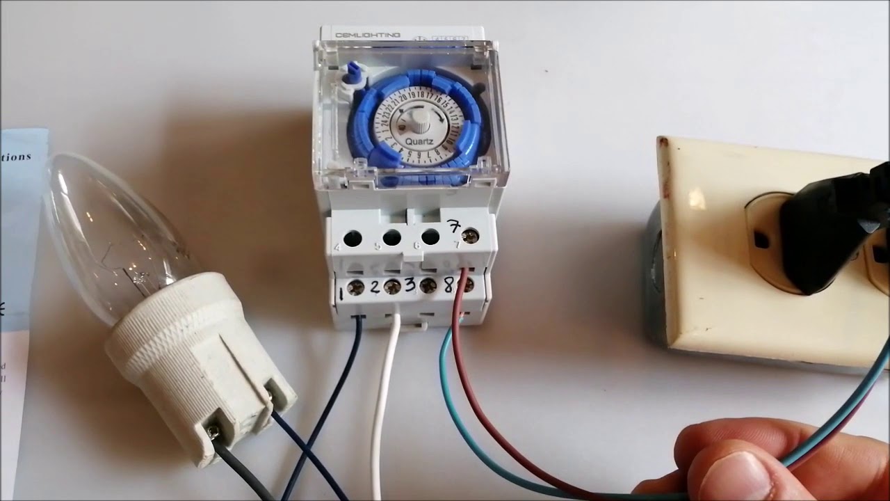 Reloj temporizador eléctrico paso a paso 