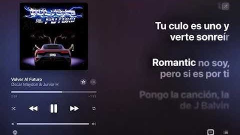 Oscar Maydon Junior H - Volver al Futuro (LETRA/LYRIC)
