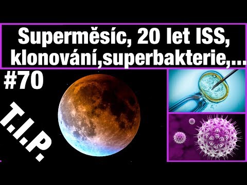 TIP#70 Superměsíc 31.Ledna, 20 let ISS, klonování primátů, neléčitelná bakterie,...