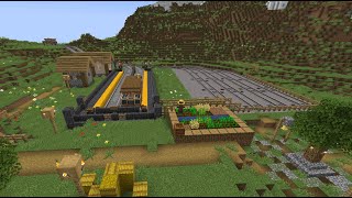 Minecraft Railway with the Create Mod
